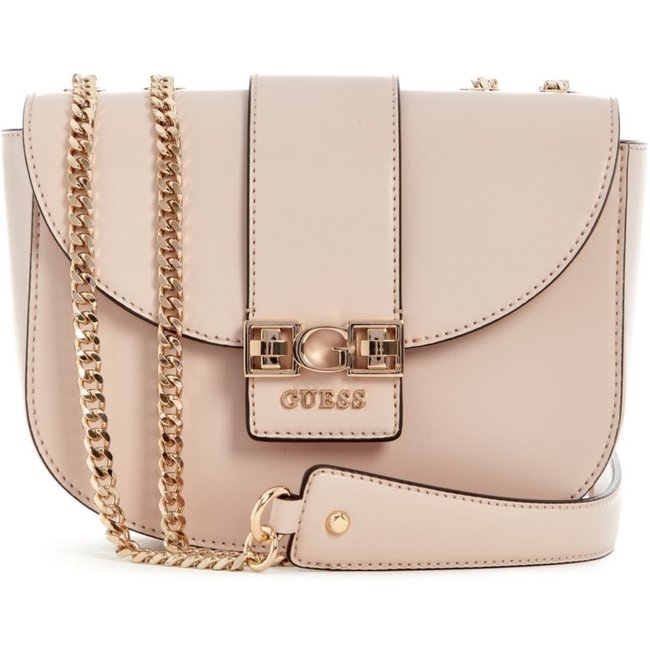 Bolsa Guess Jane Convertible Xbody Flap Rosa Claro