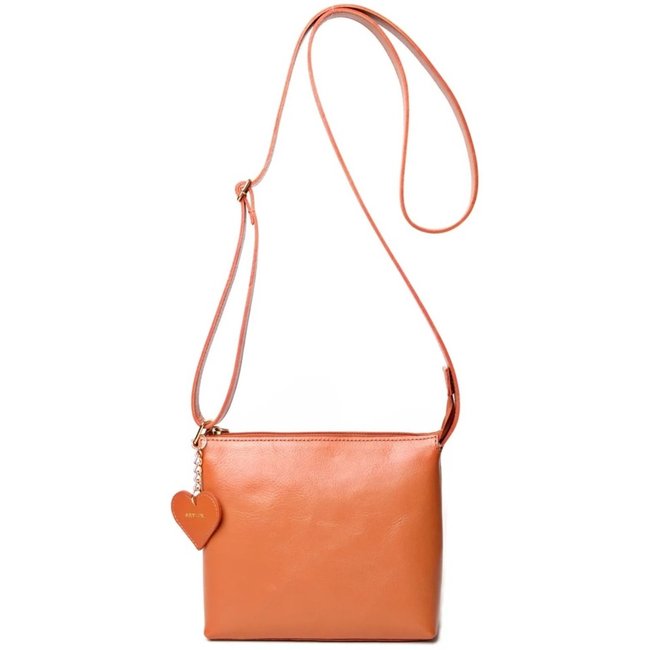 Bolsa Transversal em Couro Artlux Caramelo 9061