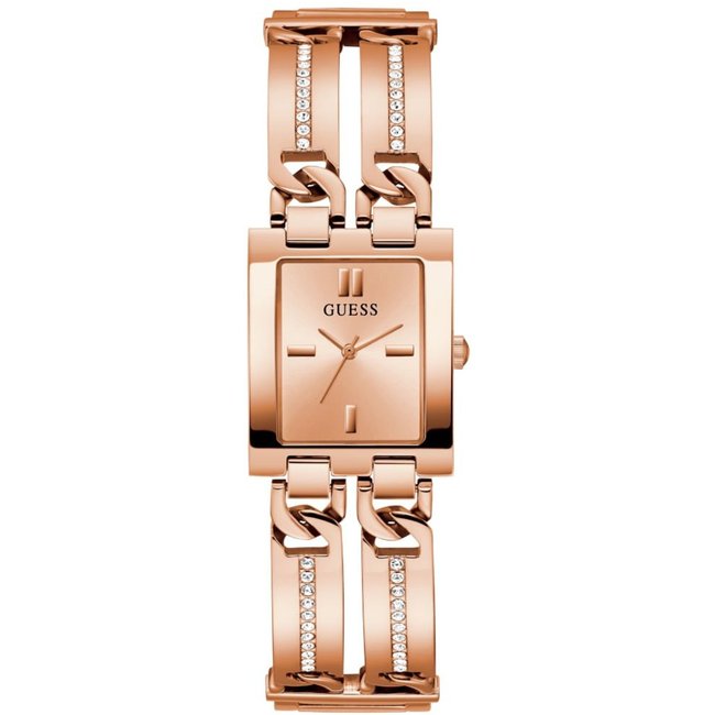 Relógio Guess Feminino Quadrado Bracelete Rosé Guess