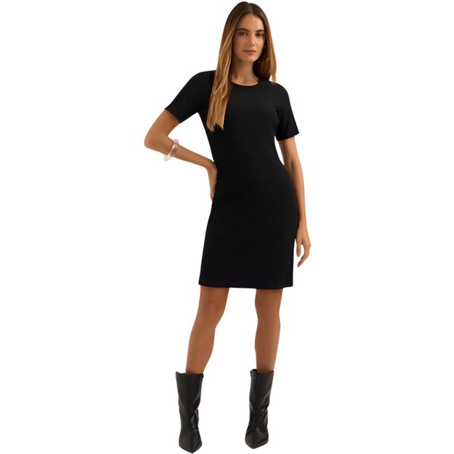 Vestido Curto Canelado Lez A Lez