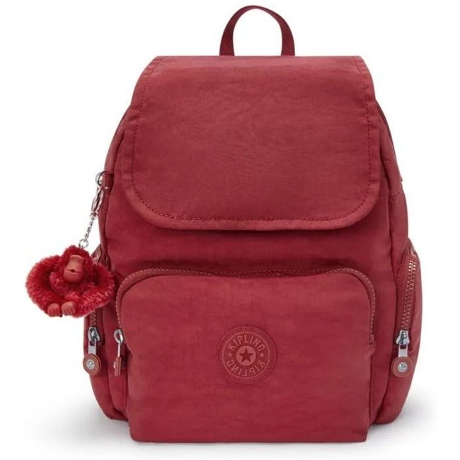 Mochila Kipling City Zip S Funky Red