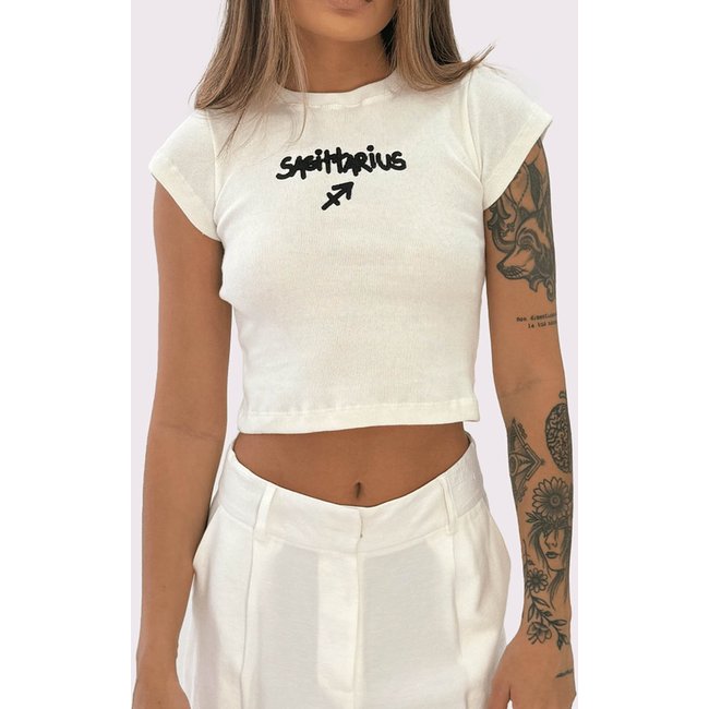 cropped baby tee sagittarius Mundo Lolita