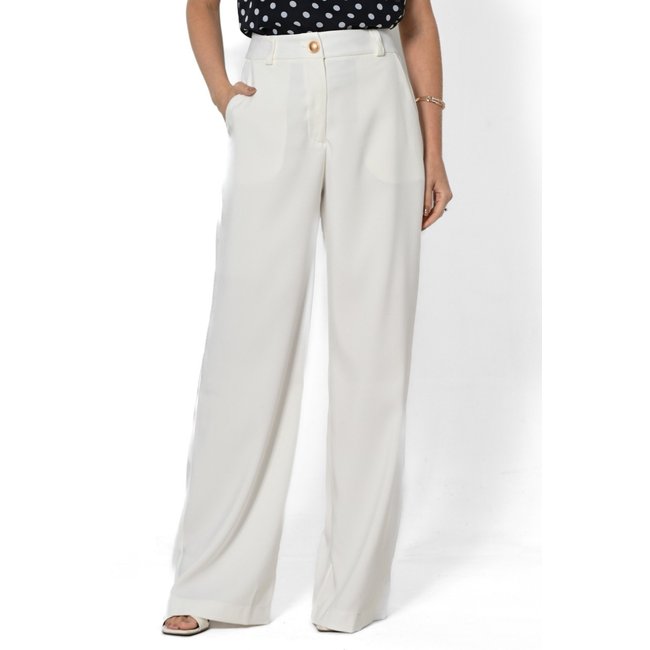 Calça Bisô Alfaiataria Reta Branca - Branca