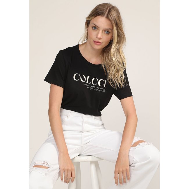 Camiseta Colcci Lettering Preta