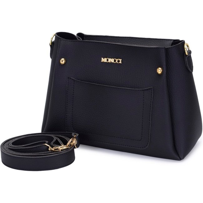 Bolsa Feminina Pequena Moncci Alça Trasversal Preta