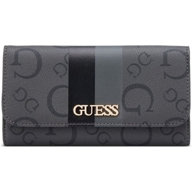 Carteira Guess Wester Slg Slim Clutch Cinza Escuro