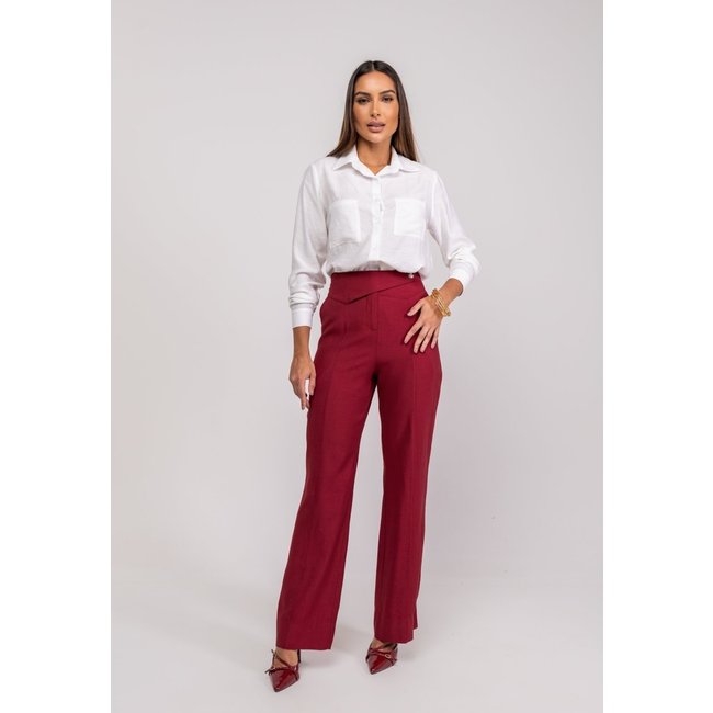 Camisão Alfaiataria M/L Com Bolsos Salvatore Branco