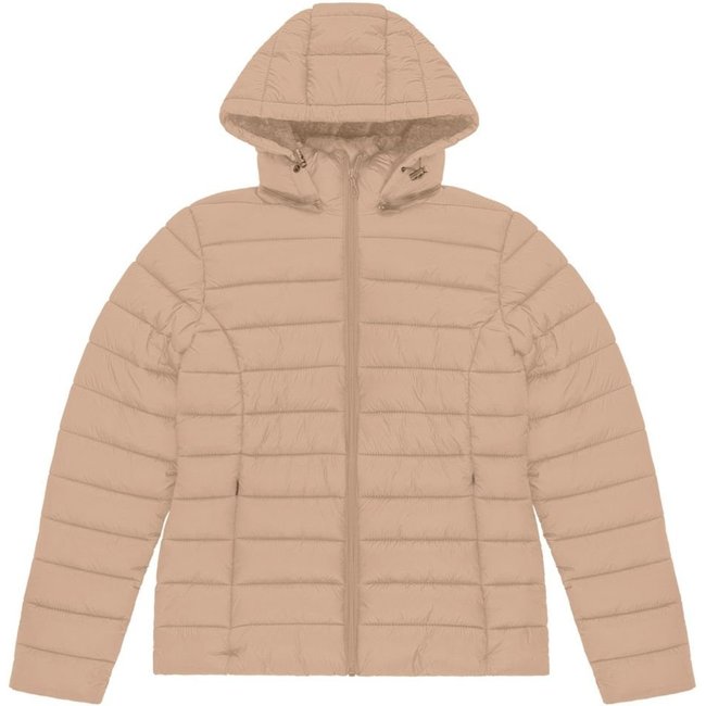 Jaqueta de Microfibra Puffer Feminina Endless Bege