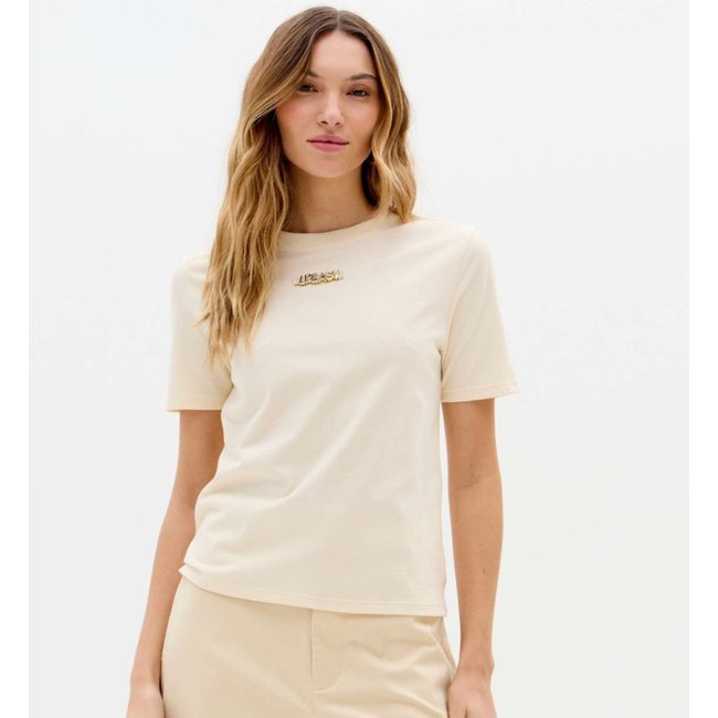 Camiseta Easy Lança Perfume New Baby Look Ve26 Bege Feminino