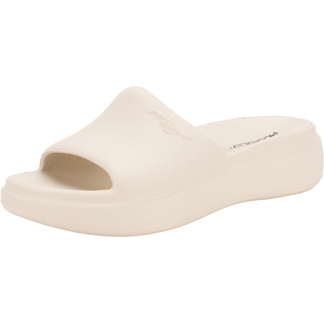 Tamanco Feminino Anabela Marshamallow Piccadilly C238003 0080003 Bege