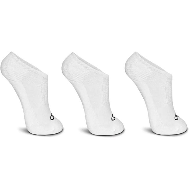 Meia Cano Invisível Olympikus Feminina Treino 3 Pares Branco