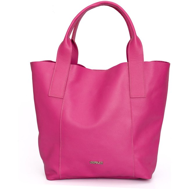 Bolsa Sacola em Couro Griffazzi Pink