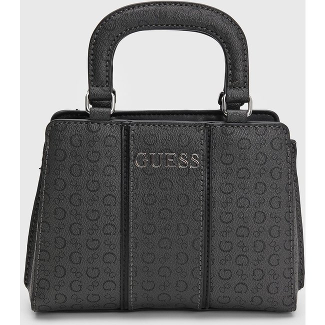 Bolsa Feminina Guess Média Monograma Grafite