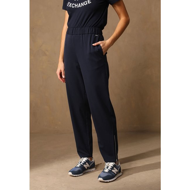 Calça AX ARMANI EXCHANGE Jogger Zíperes Azul-Marinho