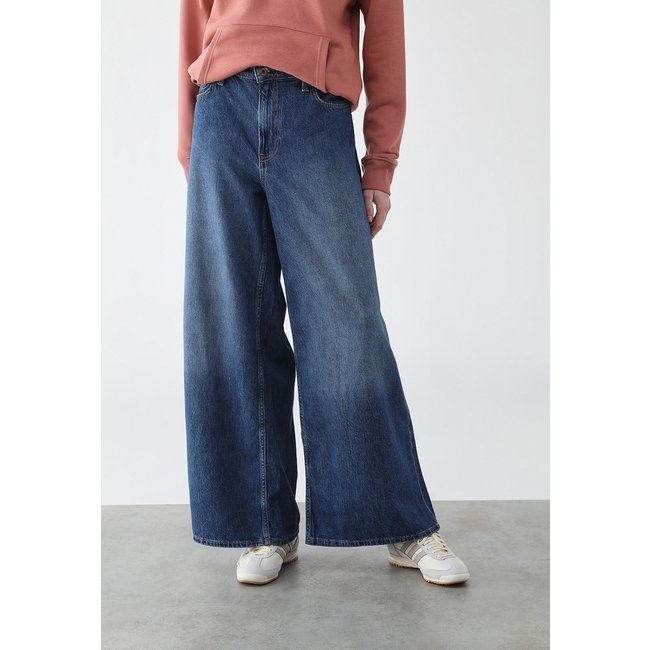 Calça Feminina GAP Wide Leg Jeans Azul Escura