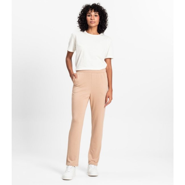 Calça Feminina em Molecotton de Viscose Rovitex Marrom
