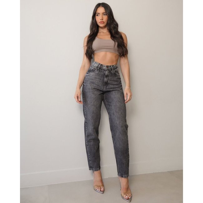 Calça Jeans Mom Feminina Cintura Alta 25118 Vintage Consciência