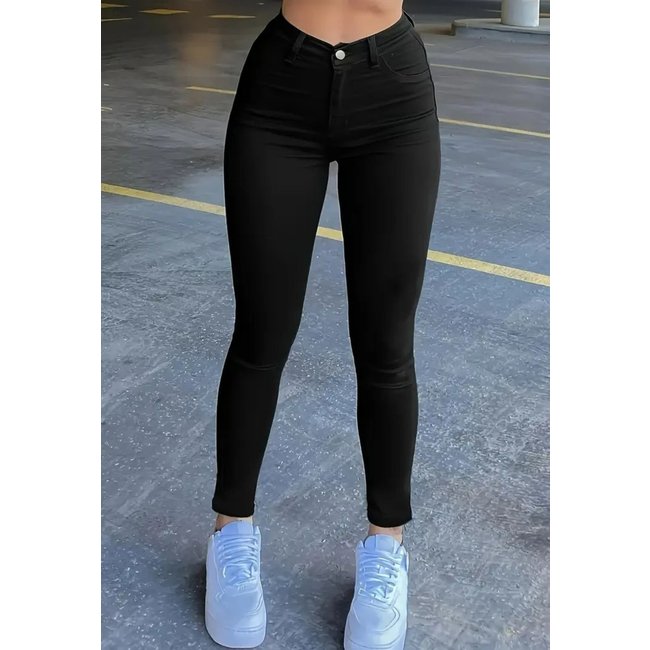 Calça Feminina Tex Jeans Skinny Preta