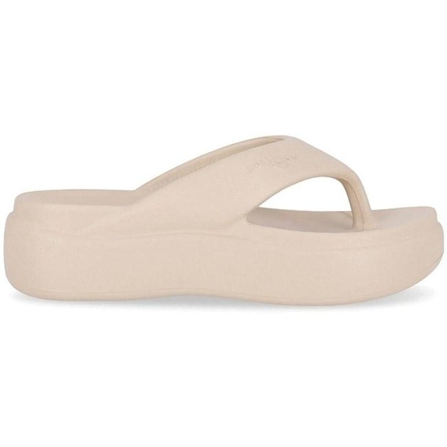 Tamanco Piccadilly Marshmallow Flatform Bege Incolor