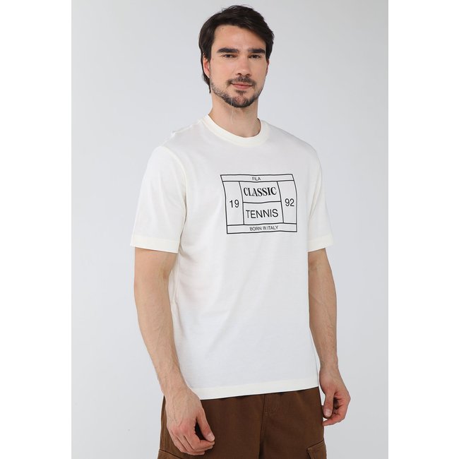 Camiseta Masculina Fila Comfort Tennis Union Branca