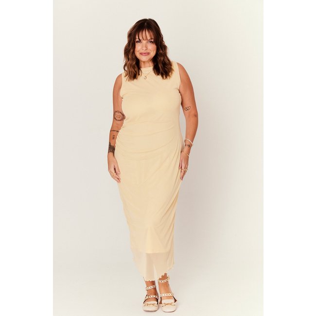 Vestido In Love Tule Adriane Amarelo