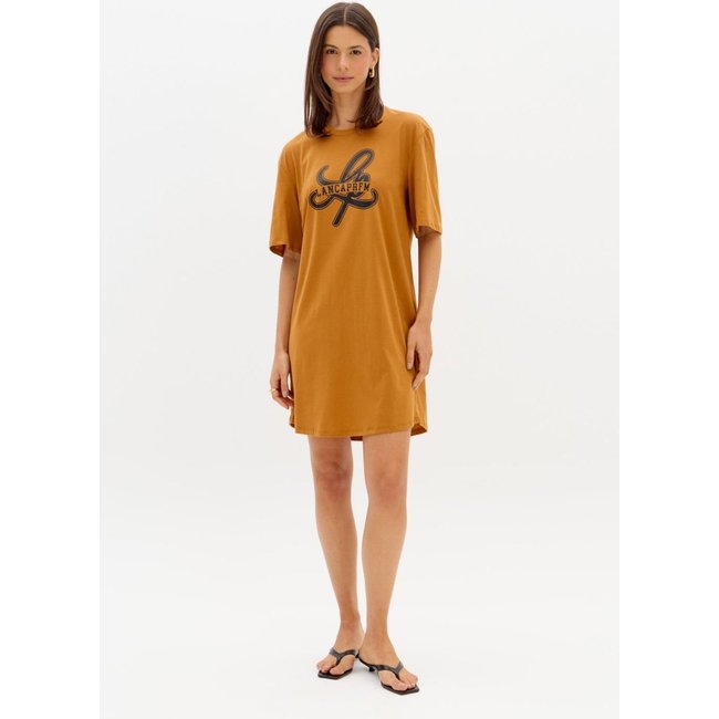 Vestido T-dress De Mangas Curtas Lança Perfume