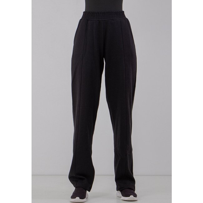Calça Moletom Rioutlet Wide Leg Pantalona Preta
