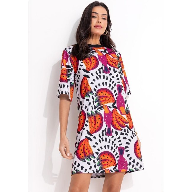 Vestido Em Malha Crepe Tucanos Quintess