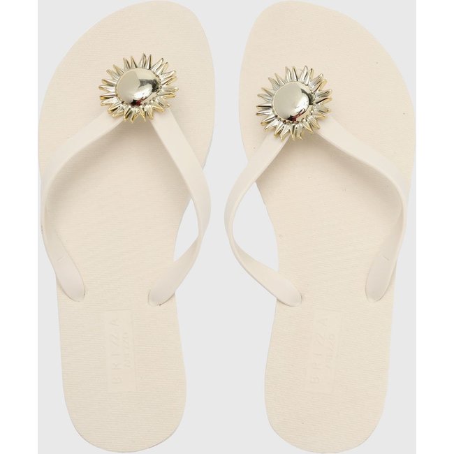 Chinelo Dedo Feminino Brizza Arezzo Sol Off-White