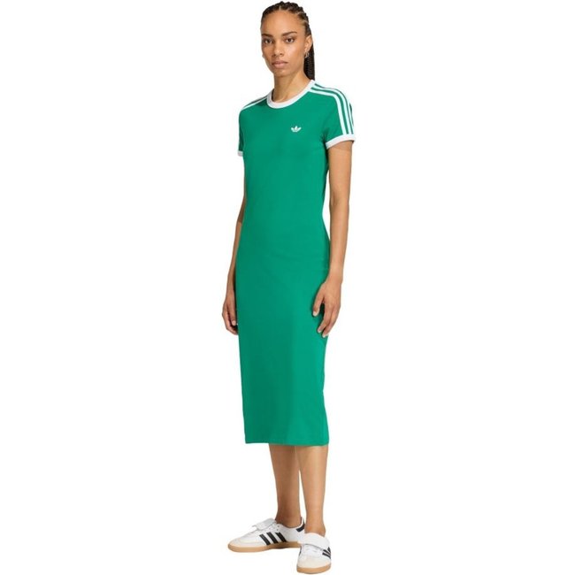 VESTIDO TRÊS LISTRAS (SLIM) adidas Originals Verde