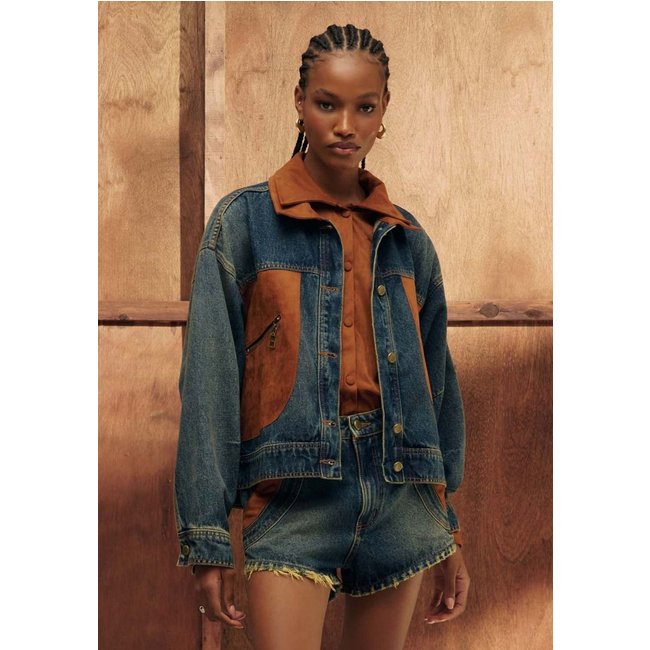 Jaqueta Jeans Bicolor My Favorite Things