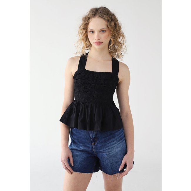 Regata FARM Peplum Lastex Preta