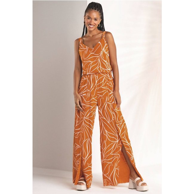 Calça Feminina Pantalona Marialícia Laranja