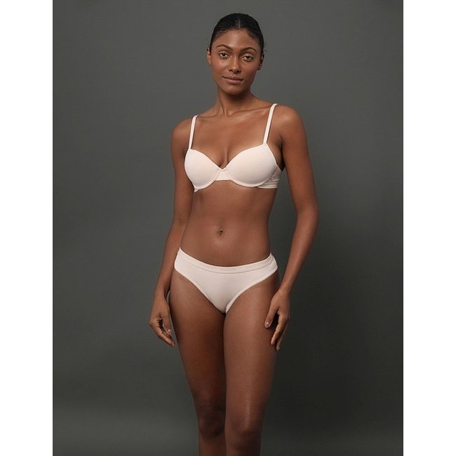 Calcinha Tanga Soft Lace Calvin Klein Underwear - Pessego Calvin Klein Jeans