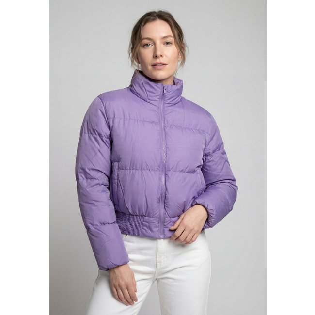 Jaqueta Feminina Facinelli Puffer Cropped Lilás