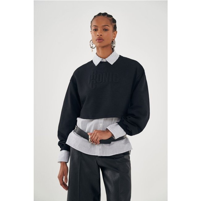 Blusão Moletom Cropped Feminino Inblanche