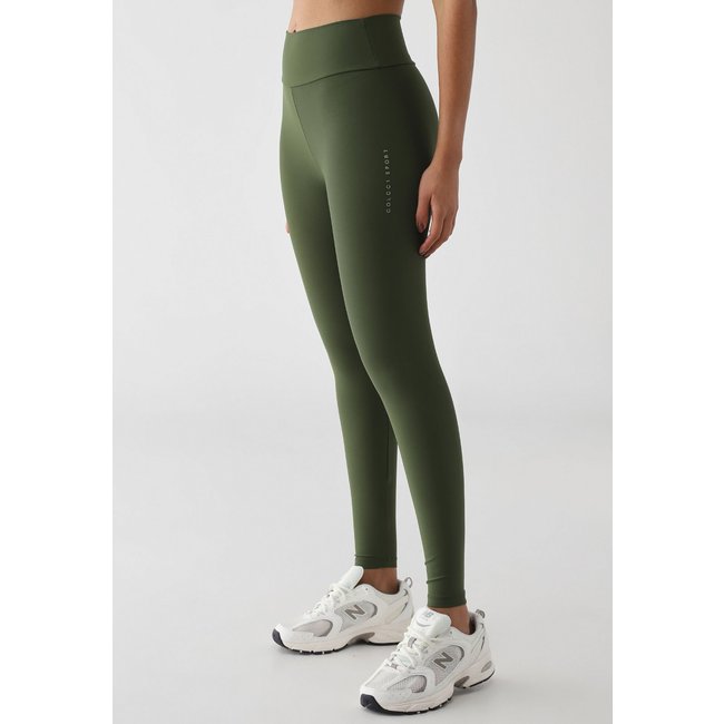 Calça Legging Feminina Colcci Sport Cintura Alta Verde Militar