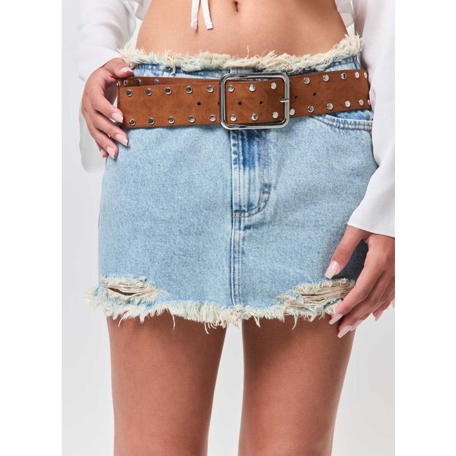 Cinto Suede Com Tachinhas