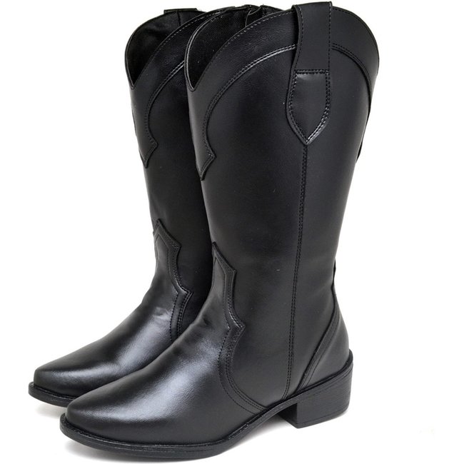 Bota Country Feminina DUBUY 1703FG Preto