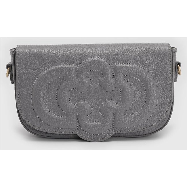 Bolsa Feminina Capodarte Pequena Logo Cinza