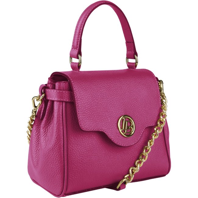 Bolsa feminina em couro Linea Bella 5224 Rosa