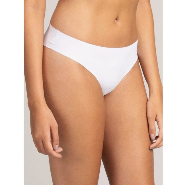Calcinha Biquíni Microfibra Essentials Laser Branco Branco