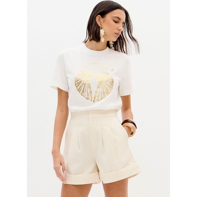 T-shirt Com Estampa De Mangas Curtas Lança Perfume