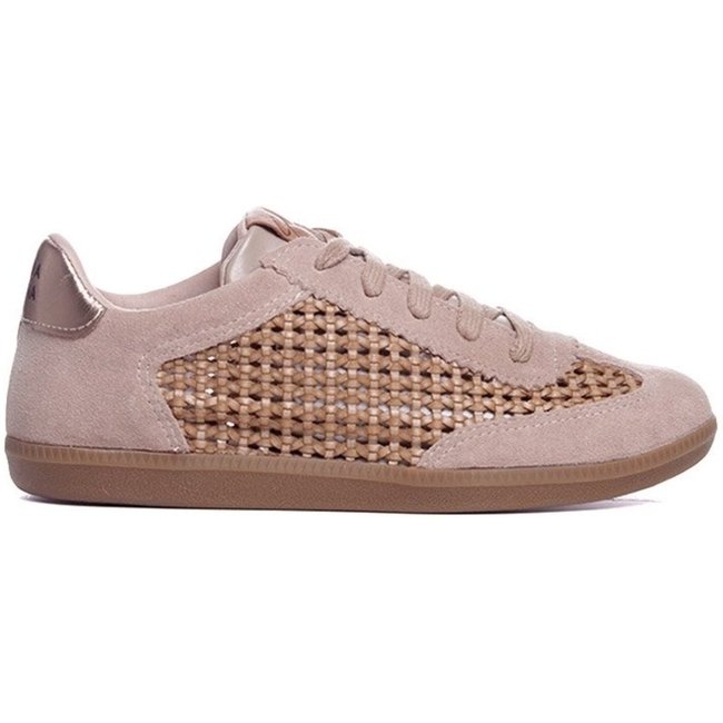 Tênis Feminino Giulia Domna Couro Nude Incolor