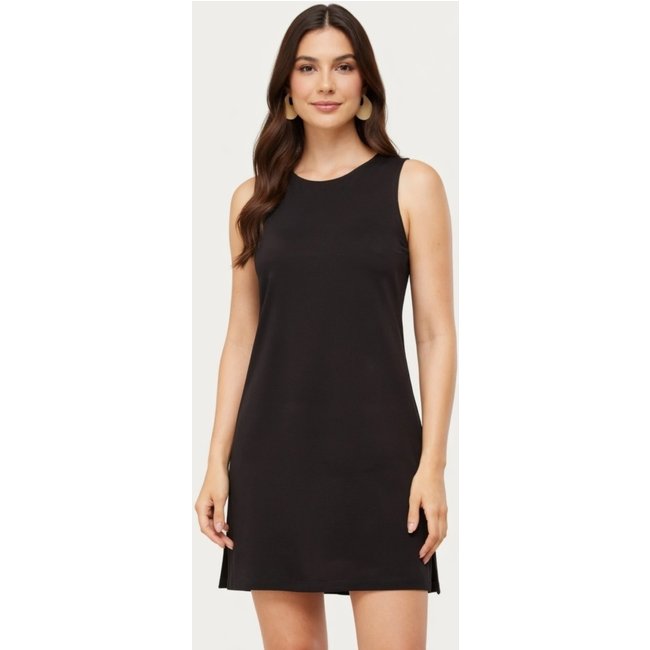 Vestido Curto D Bell Outlet Fashion Regata Liso Preto
