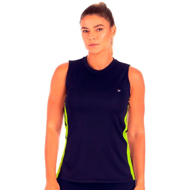 Regata Feminina Poker Lance Dry Active UV50 Marinho
