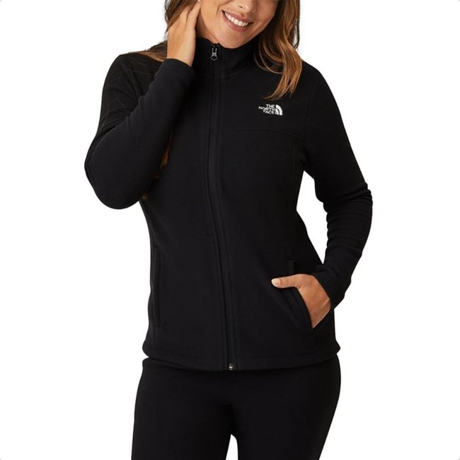 Jaqueta The North Face Feminina Fleece Glacier Full Zíper Preto