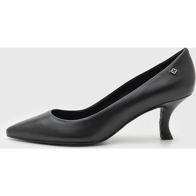 Scarpin Feminino Capodarte Baixo Bico Fino Preto