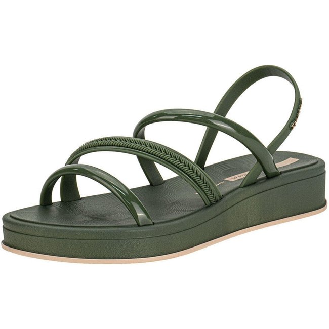 Sandália Feminina Flat Glow Up Ipanema 27418 3297418 Verde