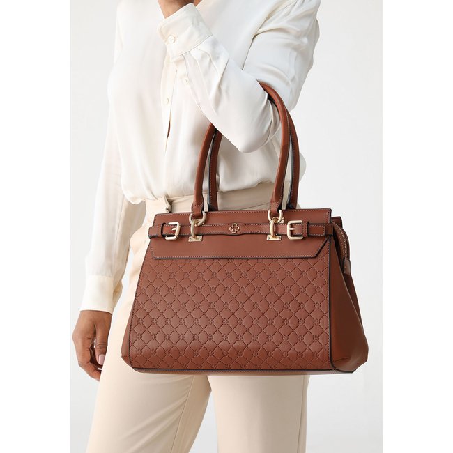 Bolsa Tiracolo Capodarte Matelassê Marrom